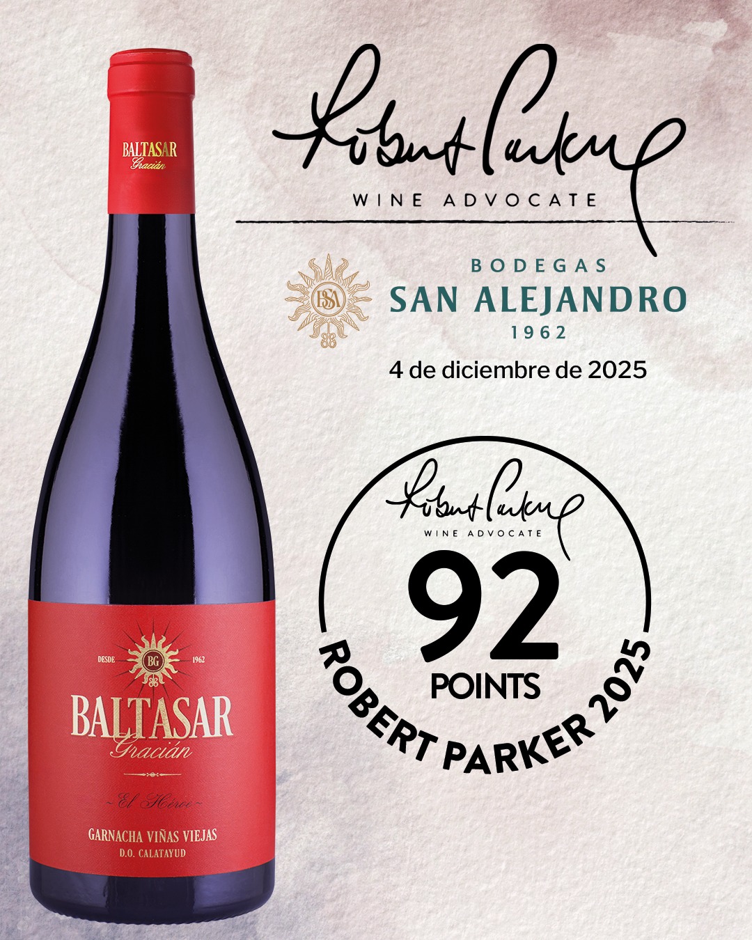 Parker 92 Bodegas San Alejandro